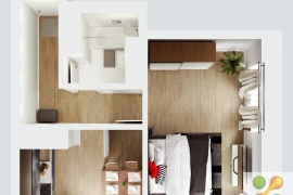 1-комн. квартира, 42,6 м²