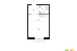 Студия, 28 м², 9/17 эт.