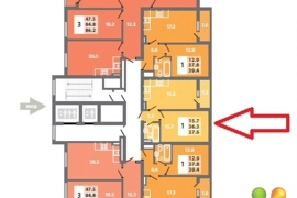 1-к квартира, 37.6 м², 10/19 эт.