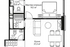 2-к. квартира, 48 м², 7/19 эт.