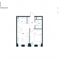 2-к. квартира, 40,1 м², 26/31 эт.