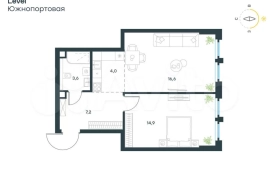2-к. квартира, 46,3 м², 20/29 эт.